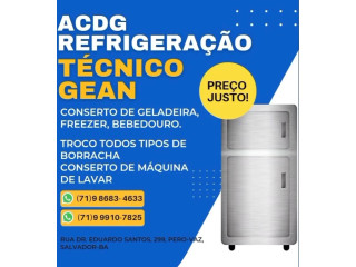 Serviços de conserto de geladeiras, bebedouros e freezers em Salvador, Bahia, pela ACDG Refrigeração.